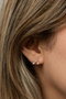Heliophilia Silver Pendientes de Plata de Ley 925 con Oro Rosa y Circón